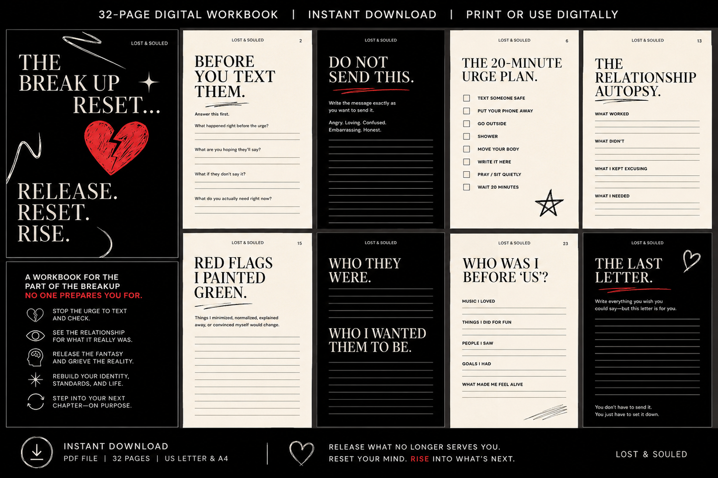 The Breakup Reset — Digital Breakup Workbook