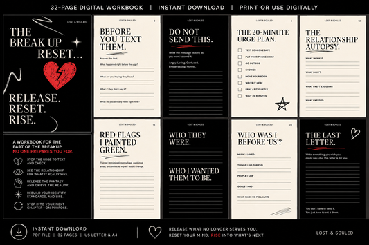 The Breakup Reset — Digital Breakup Workbook